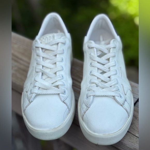 Golden Goose White and Black Sneakers - Picture 5 of 7